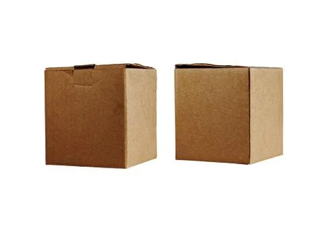 Box on a white background. Stock Photos