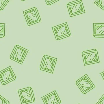 Box window cardboard packaging line seamless pattern Stock Illustration
