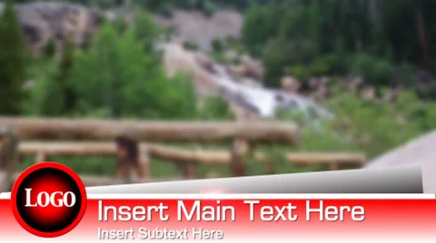 Boxed Lower Third After Effects stock