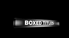 Boxed Titles Stock After Effects