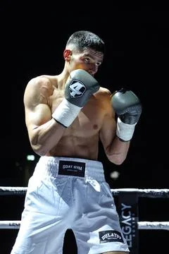  Boxen: Legacy Boxing, Crossover Fight Night, Oberhausen, 14.10.2023 Islam... Stock Photos