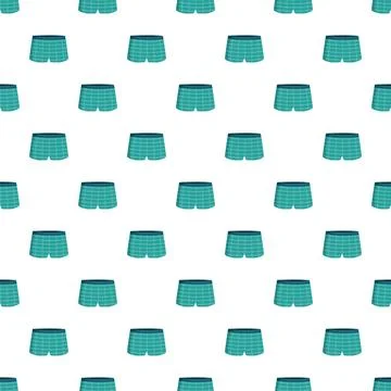 Boxer briefs shorts seamless repeating pattern Stock Illustration