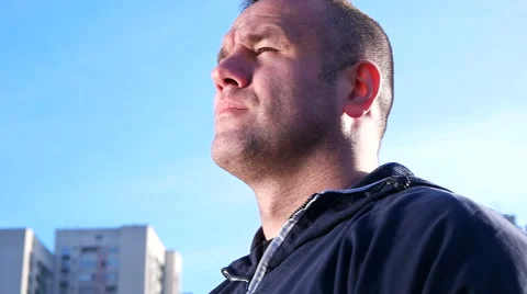 Boxer Fighter Punching Training Shadow Boxing Stock Footage 61006843