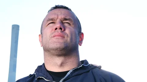 Boxer Fighter Punching Training Shadow Boxing Stock Footage 61007896