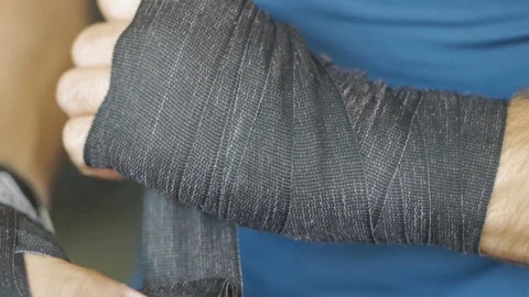 Boxer hands Stock Footage 95887514