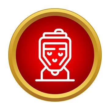 Boxer headgear icon providing combat sports protection Stock Illustration