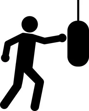 Boxer icon. Stock Illustration