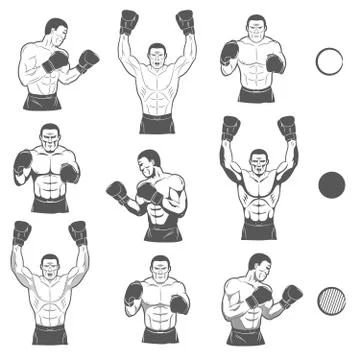 Boxer Stock-Illustration