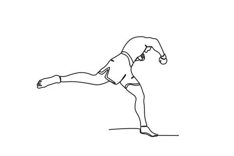 A boxer kicks a foot at an opponent Stock Illustration