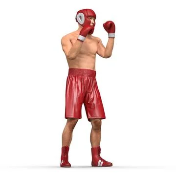 Boxer Man Fighting Pose 3D Model ~ 3D Model #90889342
