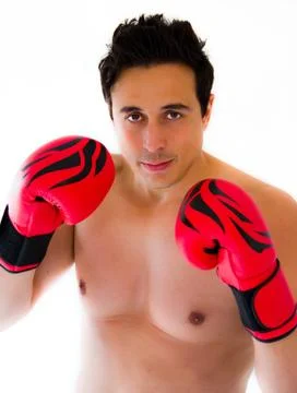 Boxer man Foto stock