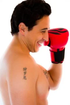 Boxer man Stock-Fotos