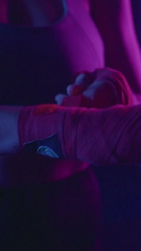 Boxer preparing for training Stock Footage 287277659