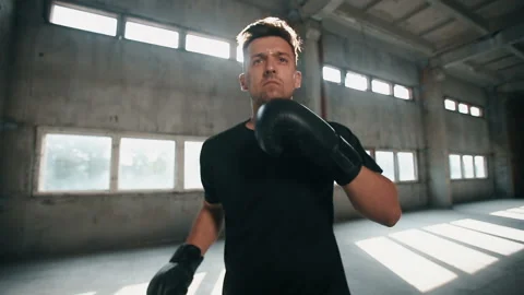 Boxer at the Training 库存影片 91793636