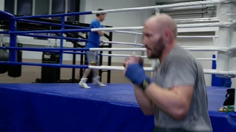 Boxer in training. Stock Footage 166730726