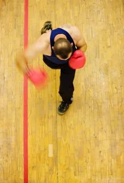 Boxer training Stock Photos