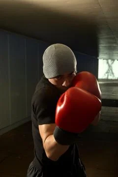 Boxer in tunnel Stock Photos