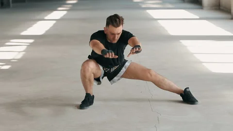 Boxer Warms up Stockbeeldmateriaal 91793487