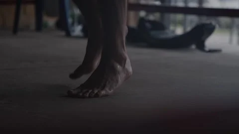 Boxer's feet during skipping Видео 341513471