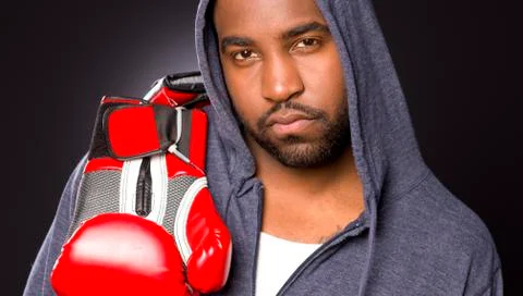 Boxer's portrait Stock Photos