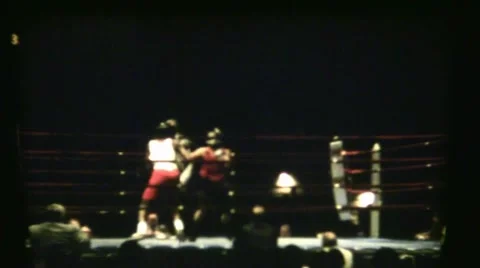 Boxers In Slow Motion Video stock 6531624