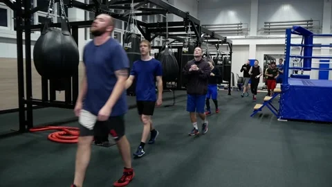 Boxers in training. Stock Footage 166730660