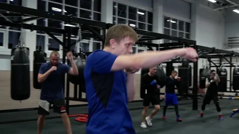 Boxers in training. Stock Footage 166730677