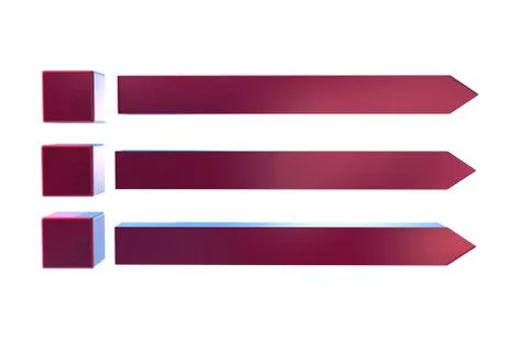 Boxes for 3D lettering Stock Photos