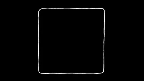 Boxes and Frames, square frame, Hand drawn rectangle frame shaking Stock Footage 307172544