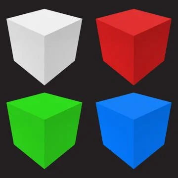 Boxes on black vector Stock Illustration