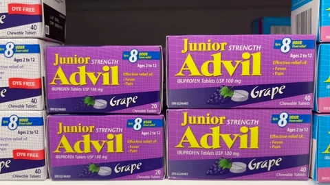 Boxes of children's Advil Stock-Footage 279261849