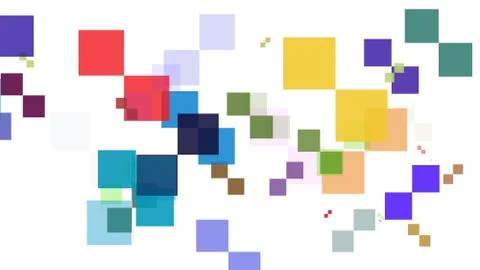 Boxes color illustration background abstract Ilustración de archivo