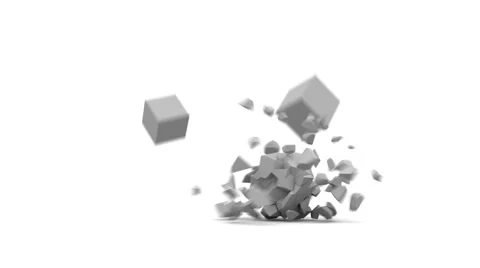 Boxes crash activity 스톡 동영상 938342