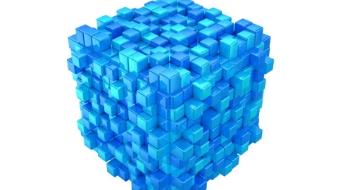 Boxes Form A Cube Stock Footage 100803031