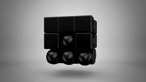 Boxes Form A Cube Stock Footage 264153199