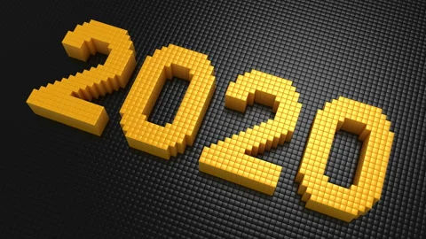 Boxes Form The Number 2020 Stock Footage 118074022