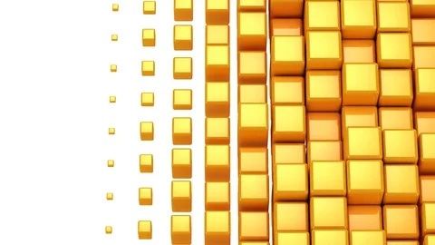 Boxes Form A Wave Stock Footage 85461787