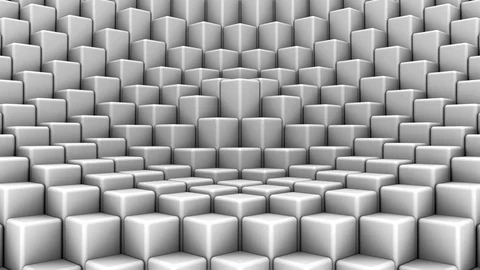 Boxes Form A Wave Stock Footage 129159503