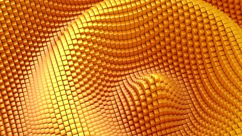 Boxes Form A Wave Video stock 136368653