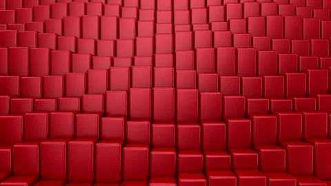 Boxes Form A Wave Stock Footage 139341526