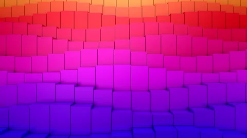 Boxes Form A Wave Video stock 139507185