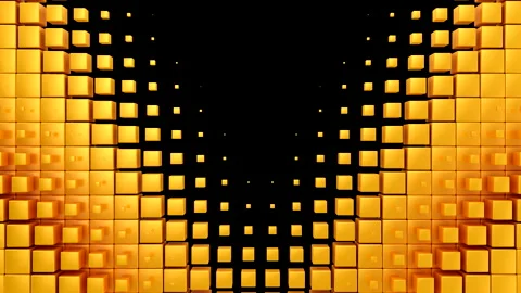 Boxes Form A Wave Video stock 139924243