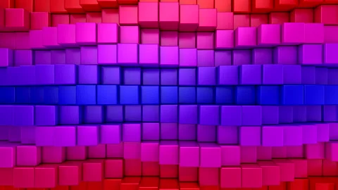 Boxes Form A Wave Stock Footage 141427477