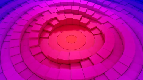 Boxes Form A Wave Stock Footage 143822467