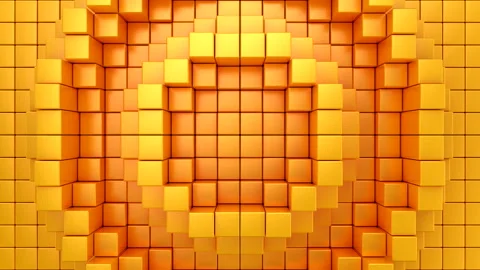 Boxes Form A Wave Stock Footage 144846650