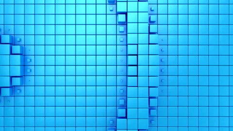 Boxes Form A Wave Stock Footage 145584752