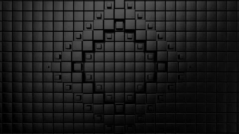 Boxes Form A Wave Stock Footage 145791278