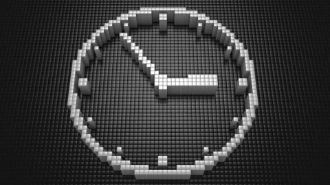 Boxes Formed A Clock Stock Footage 90811228