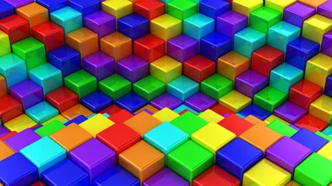 Boxes Formed A Wave Stock Footage 104275228