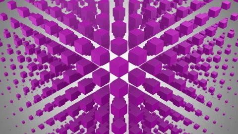 Boxes Formed A Wave In Space Stock Footage 105095302